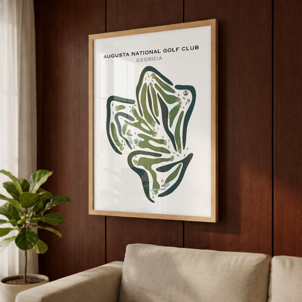 Augusta National Golf Club, Georgia - Printed Golf Course