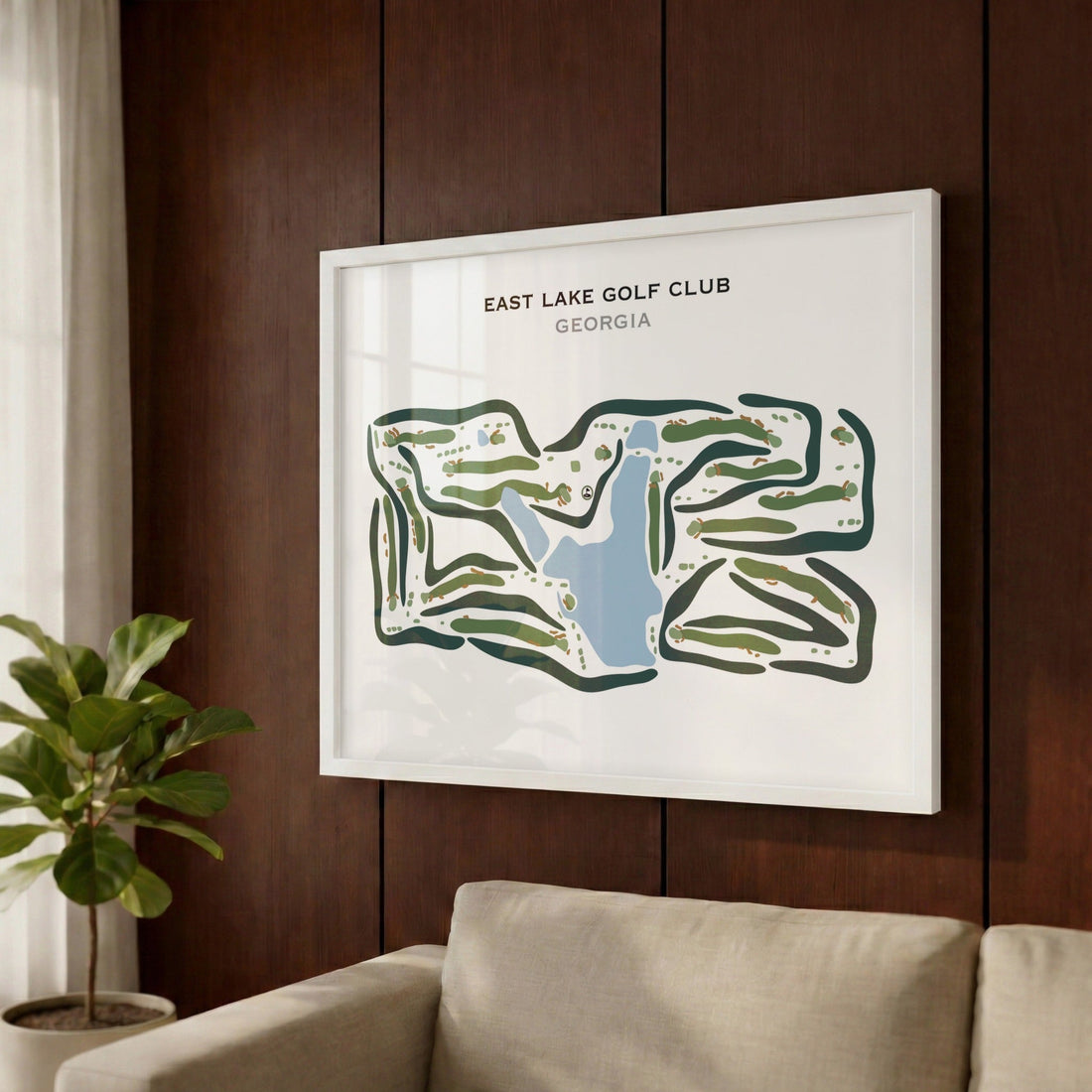 East Lake Golf Course, Atlanta Georgia - Printed Golf Courses