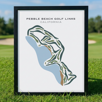 Pebble Beach Golf Links, California - Printed Golf Courses